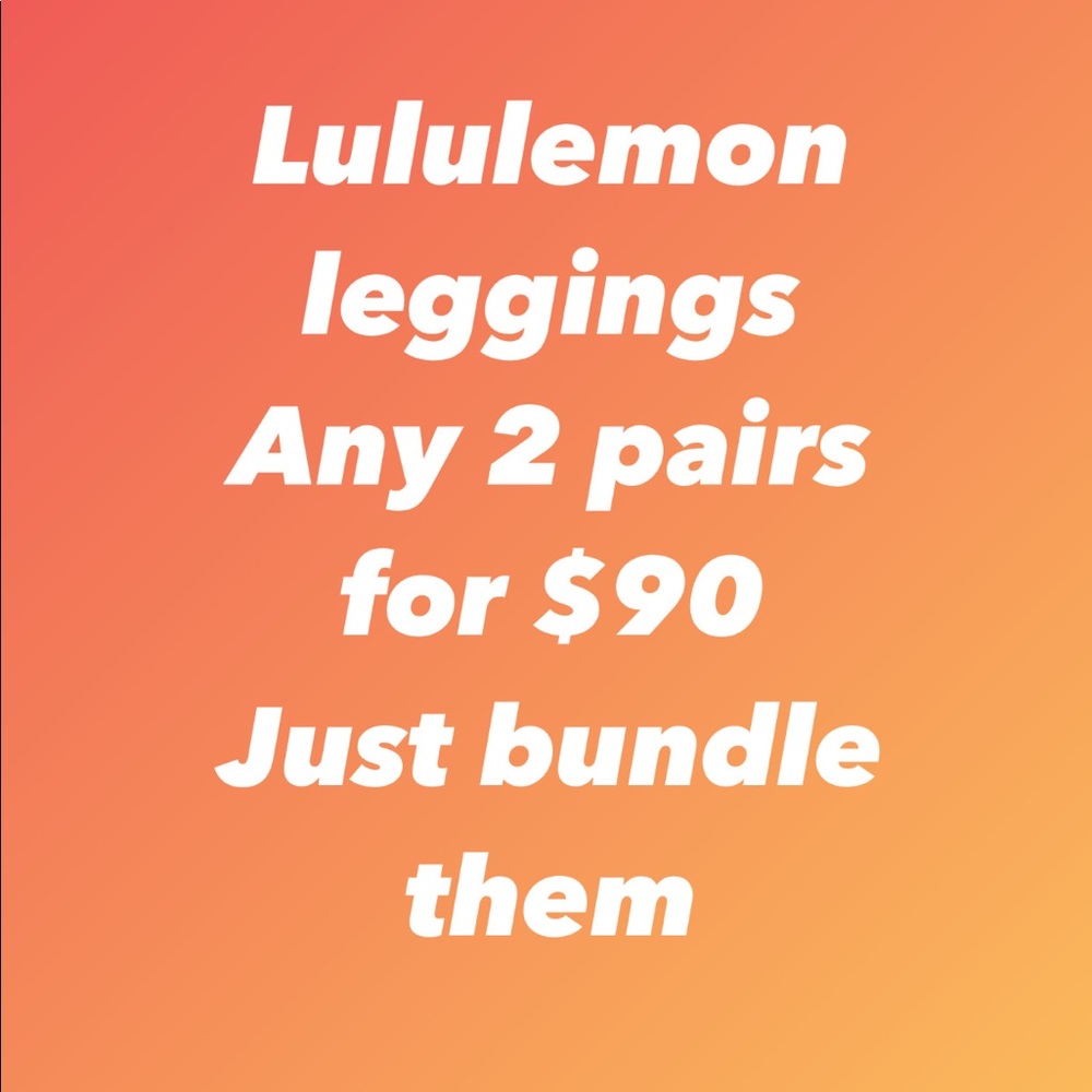 Lululemon leggings bundle